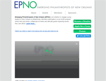 Tablet Screenshot of emergingphilanthropists.org